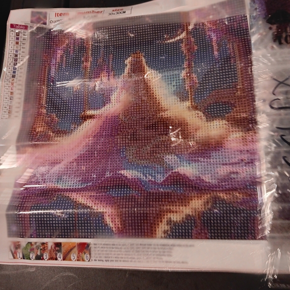 Diamond Painting Kit with Princess Design 30x30 - Picture 4 of 5